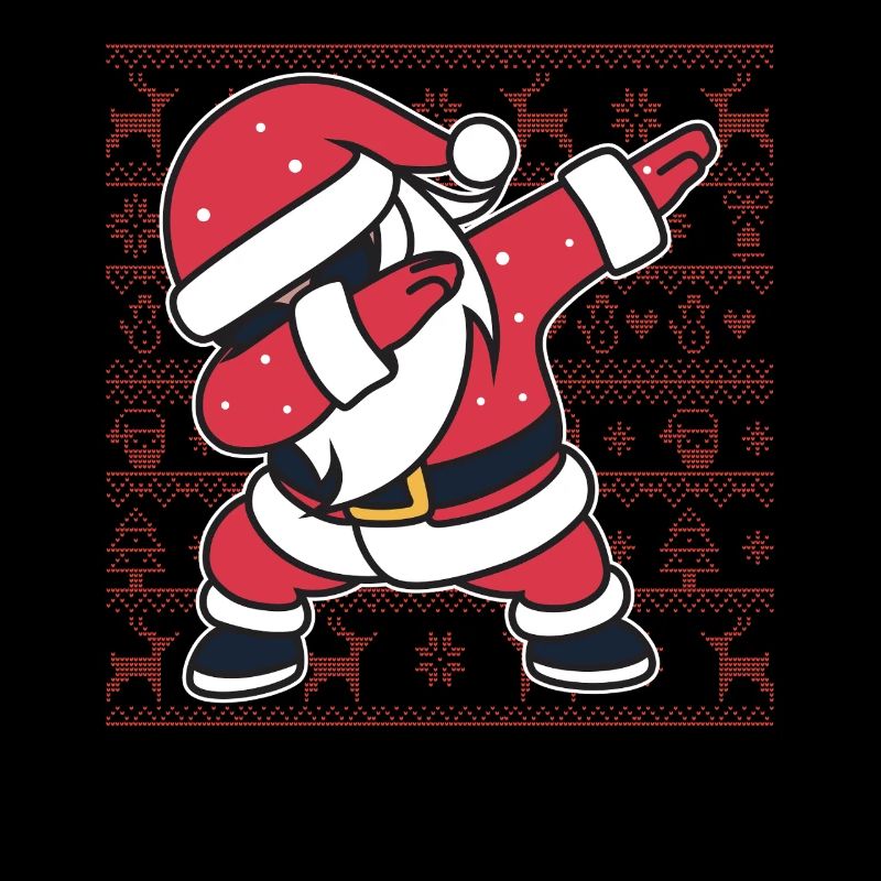Christmas Ugly Sweater Dab Santa's Christmas Gift