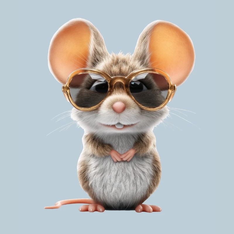 Mouse with glasses