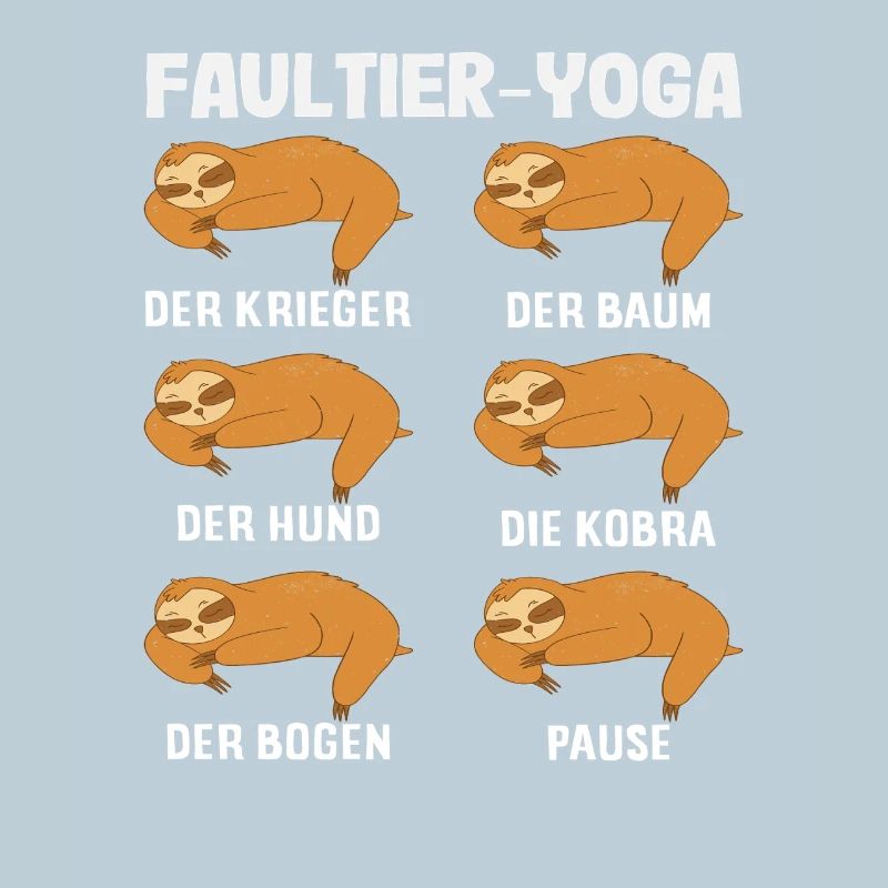 Faultier Yoga Routine Sport Geschenk