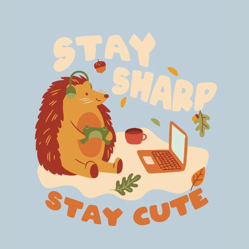 Igel Tag Hedgehog Day Stay Sharp Stay Cute