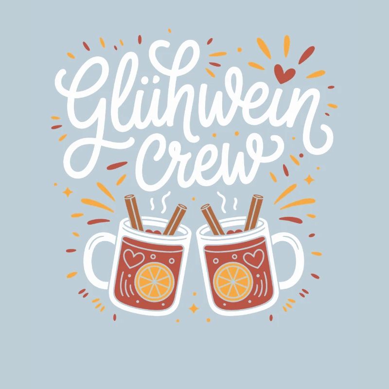 Équipe du vin chaud Marché de Noël joyeux