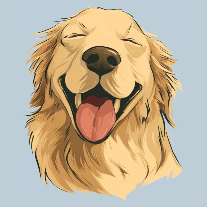 Lächelnder Golden Retriever
