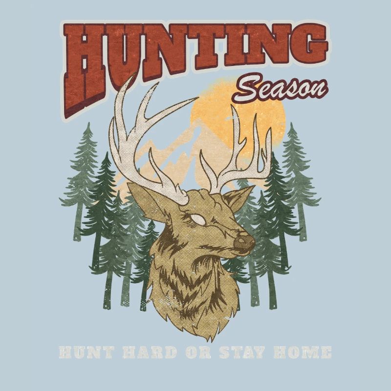 Saison de chasse – cerfs dans la forêt