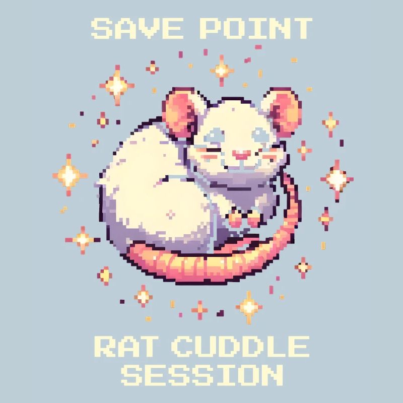 Savepoint : Temps de câlin au rat | Rat de couleur
