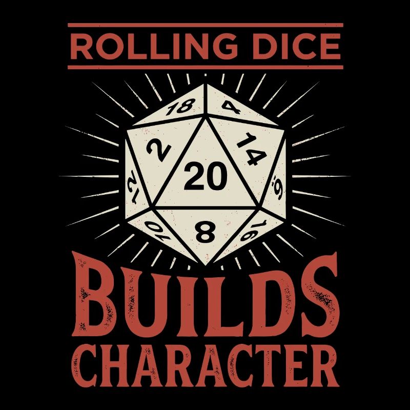Lancer des dés permet de construire un personnage – Conception de jeu de rôle