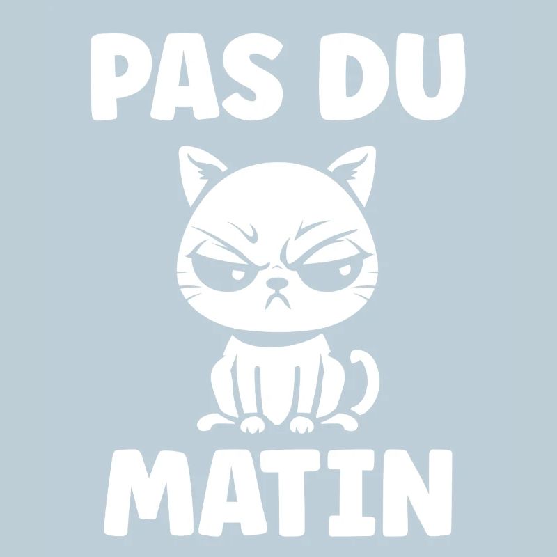 Chat grognon du matin