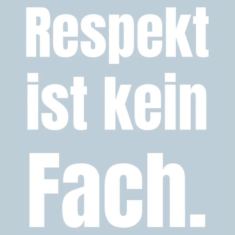 Respect is not a subject