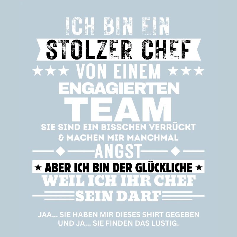 Stolzer Chef von einem engagierten Team