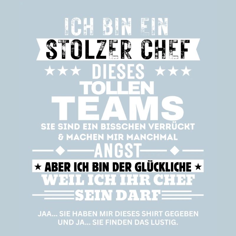 Stolzer Chef dieses tollen Teams