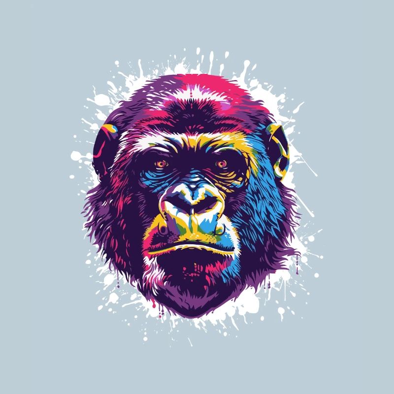 Gorilla Pop Art Monkey Monkey
