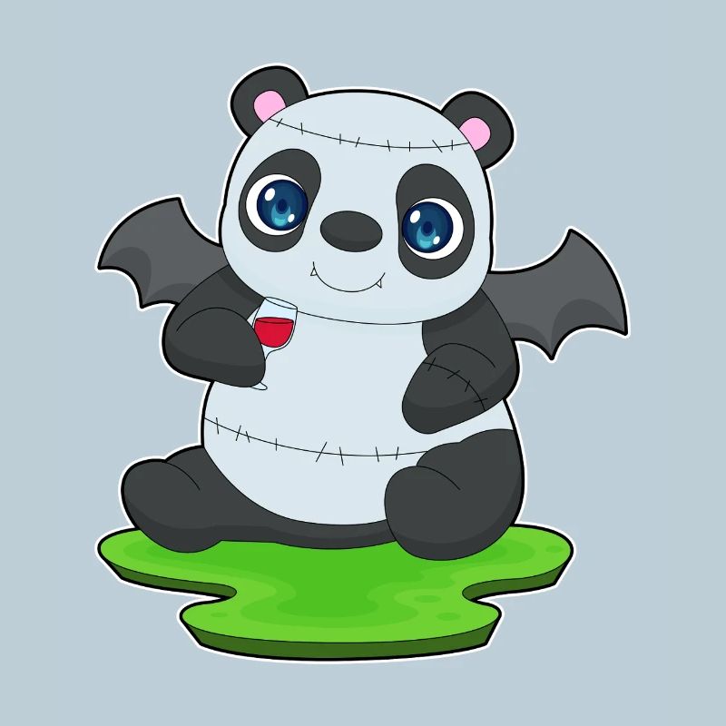 Panda Halloween Vampir