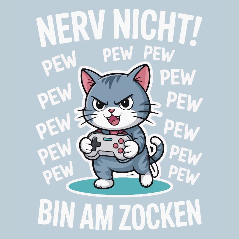 Courage Not I Gaming Cat Design