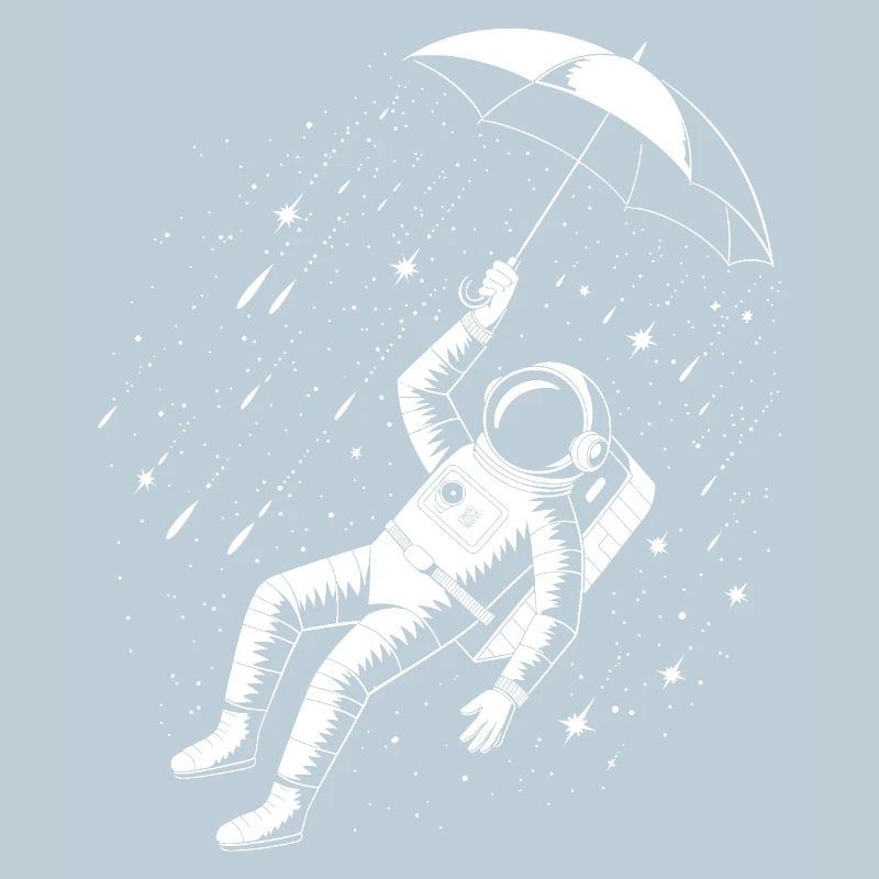 Parapluie Astronaute Pluie Spatiale