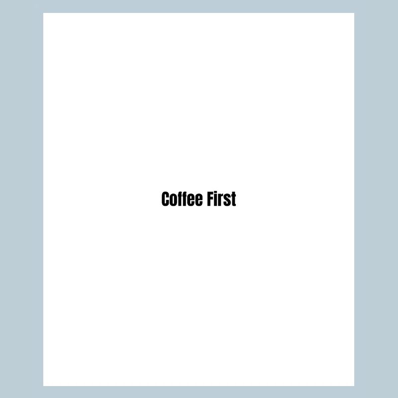 Le café d’abord