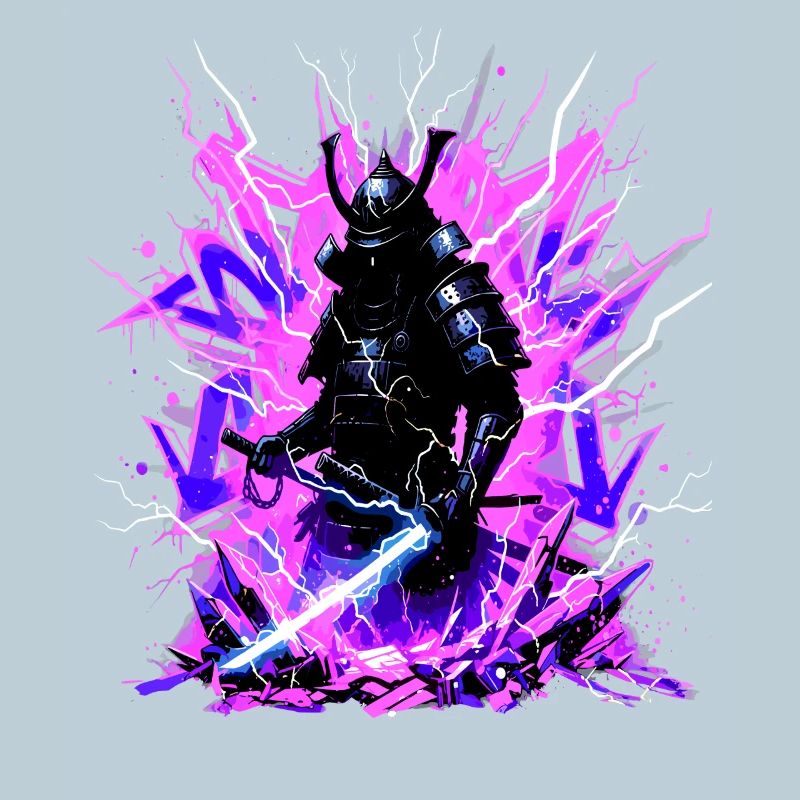 Cyber Samurai – Synthwave Katana Spirit