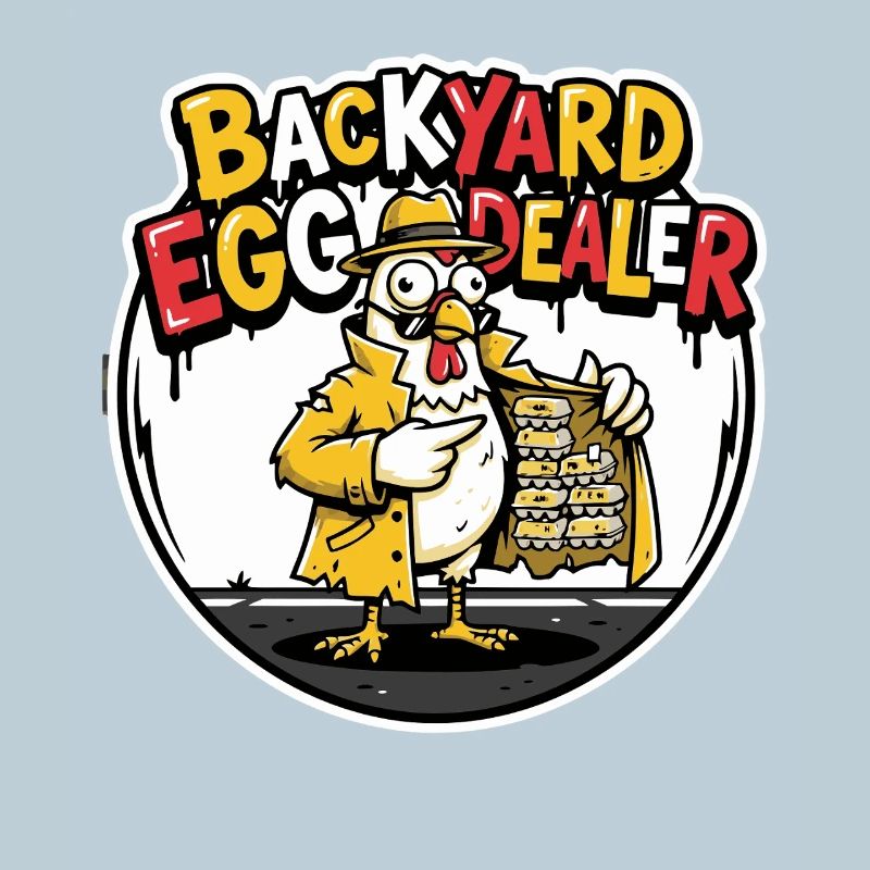 Backyard Egg Dealer Humor Design