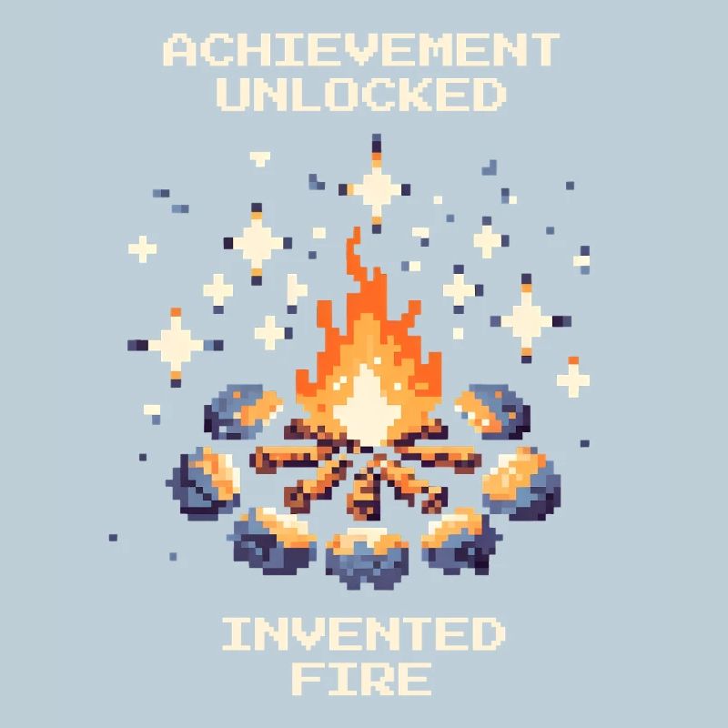 Fire Invented | Stone Age caveman
