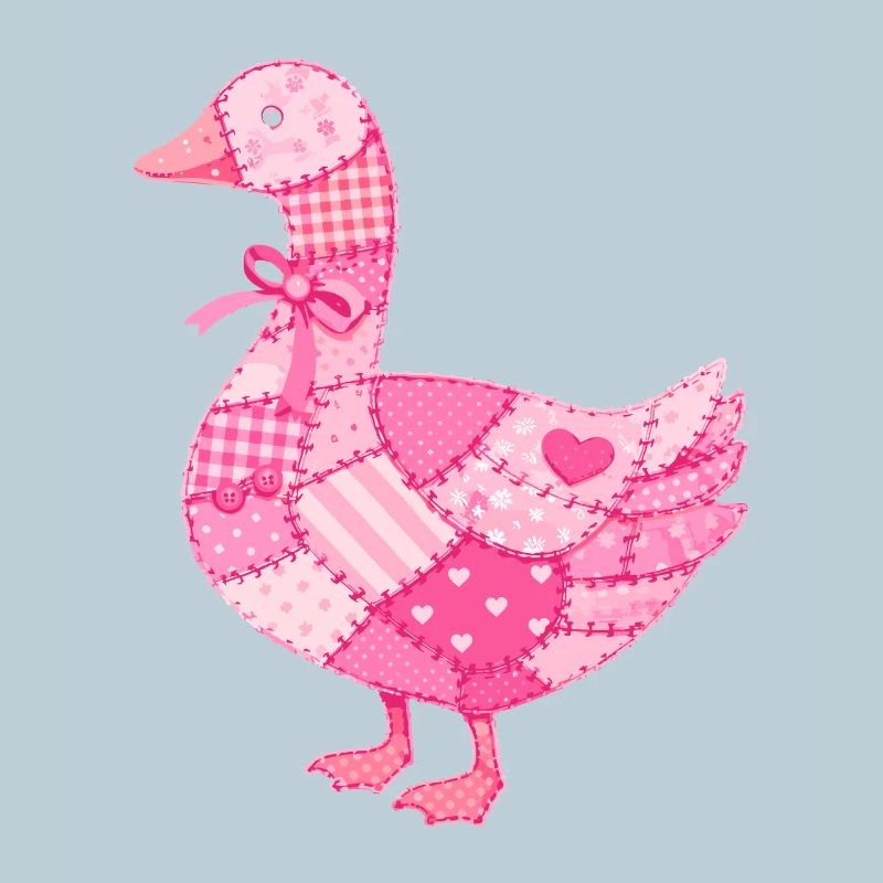 Patchwork Ente Rosa