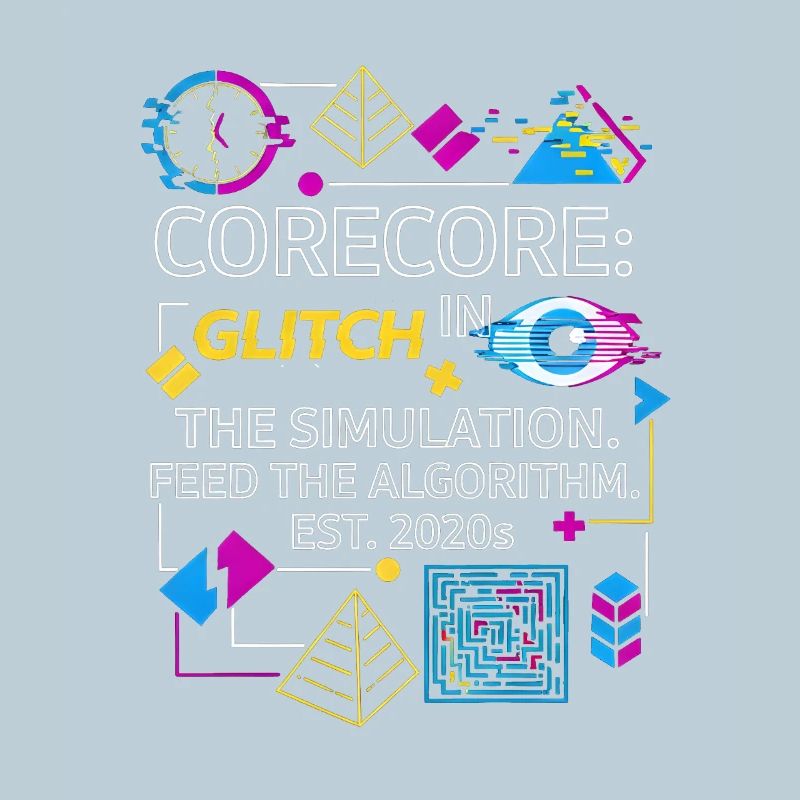 Corecore Glitch Simulation Algorithm Collage