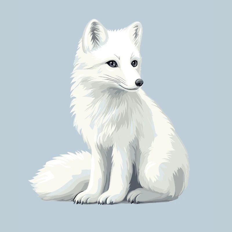 Illustration du renard blanc