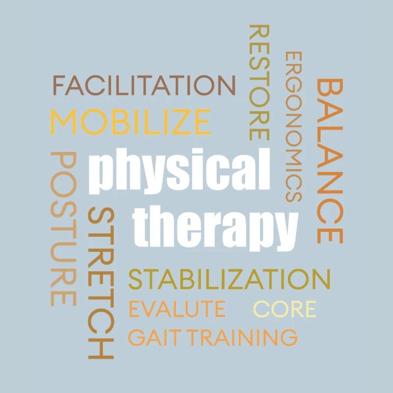 Physiotherapy Word Cloud: Mobilization