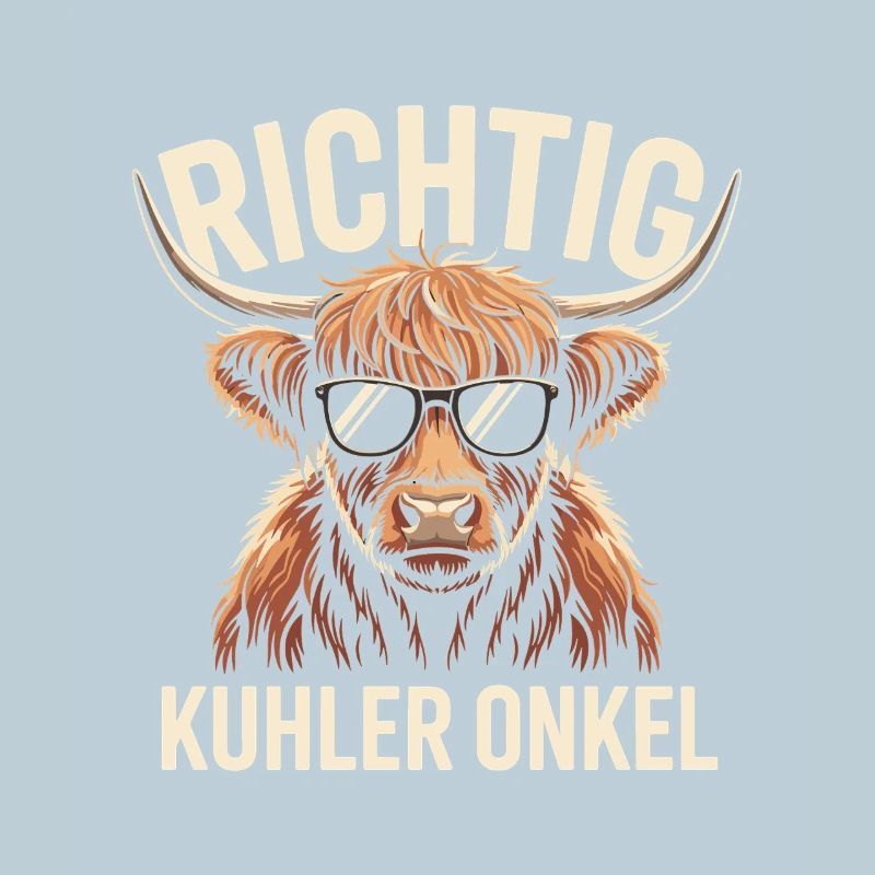 Right Cool Uncle Highland Cattle Gift