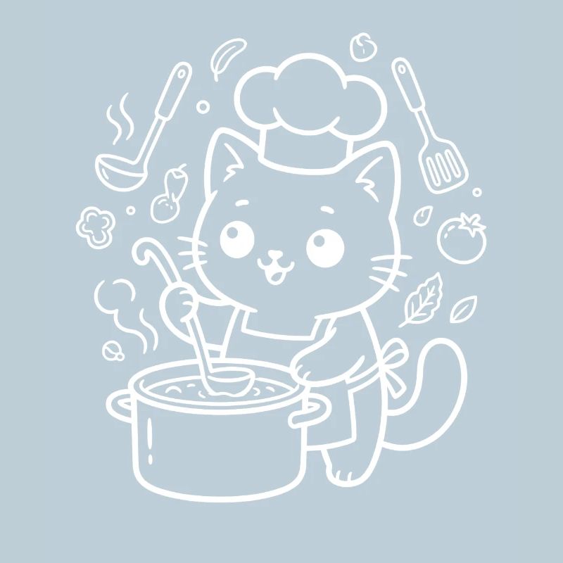 Cuisine du Chef Chat Kawaii
