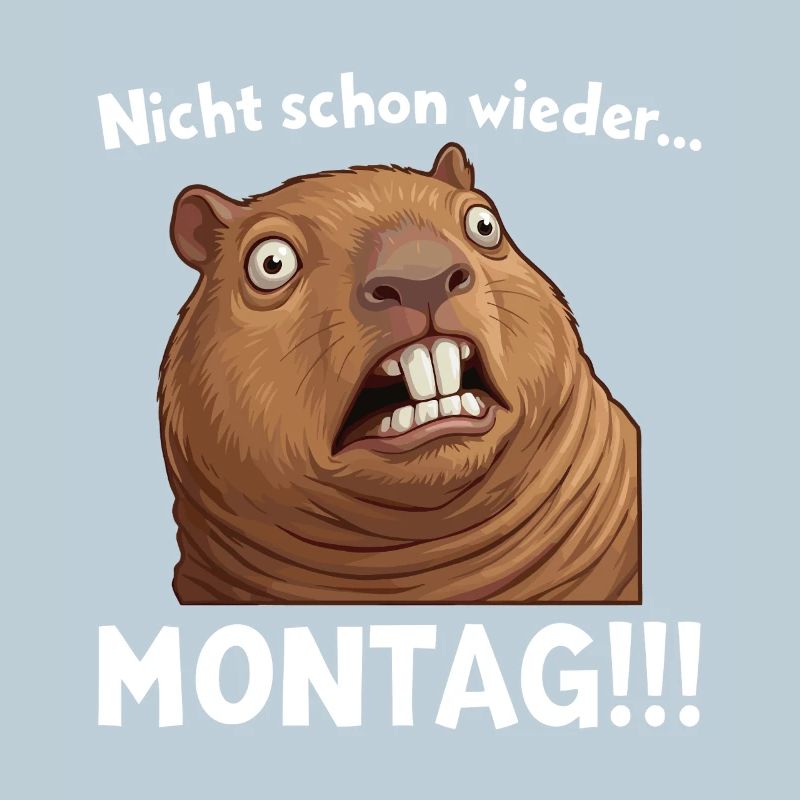 Capybara disant : Pas encore lundi !