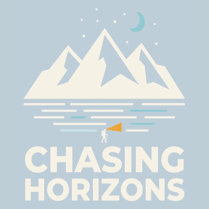 Chasing Horizons Night Mountains Motif