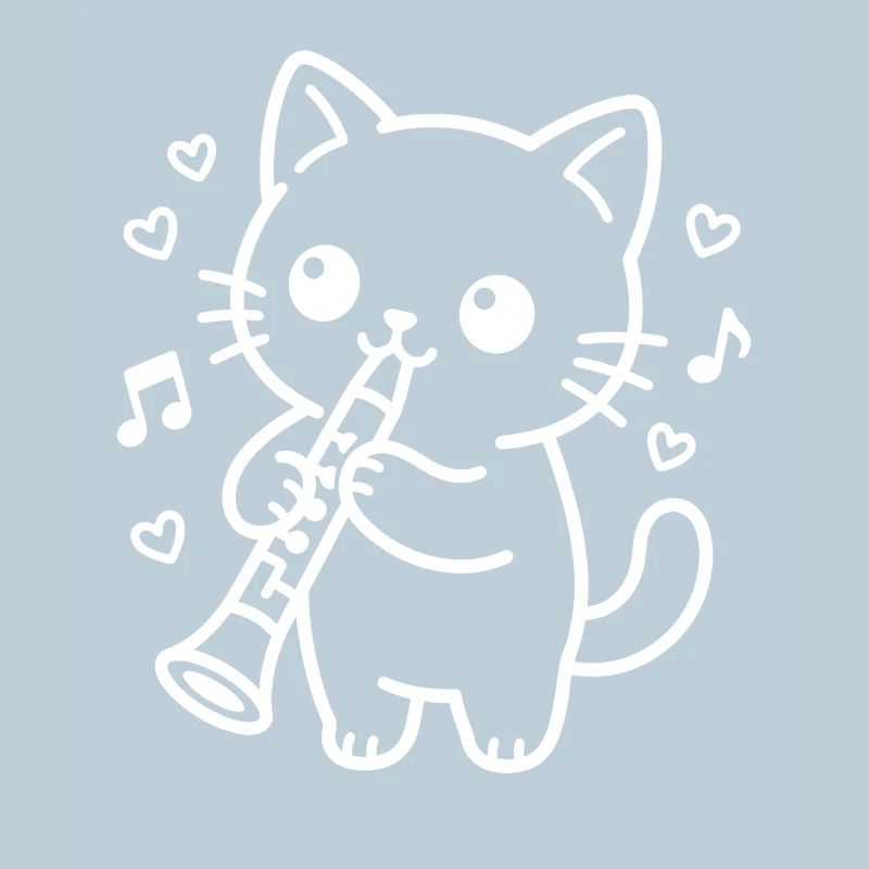 Clarinette Kawaii Cat