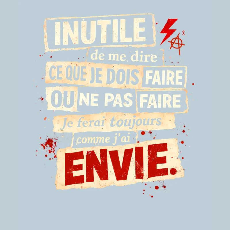 Envie Rebelle – Affiche Typographique