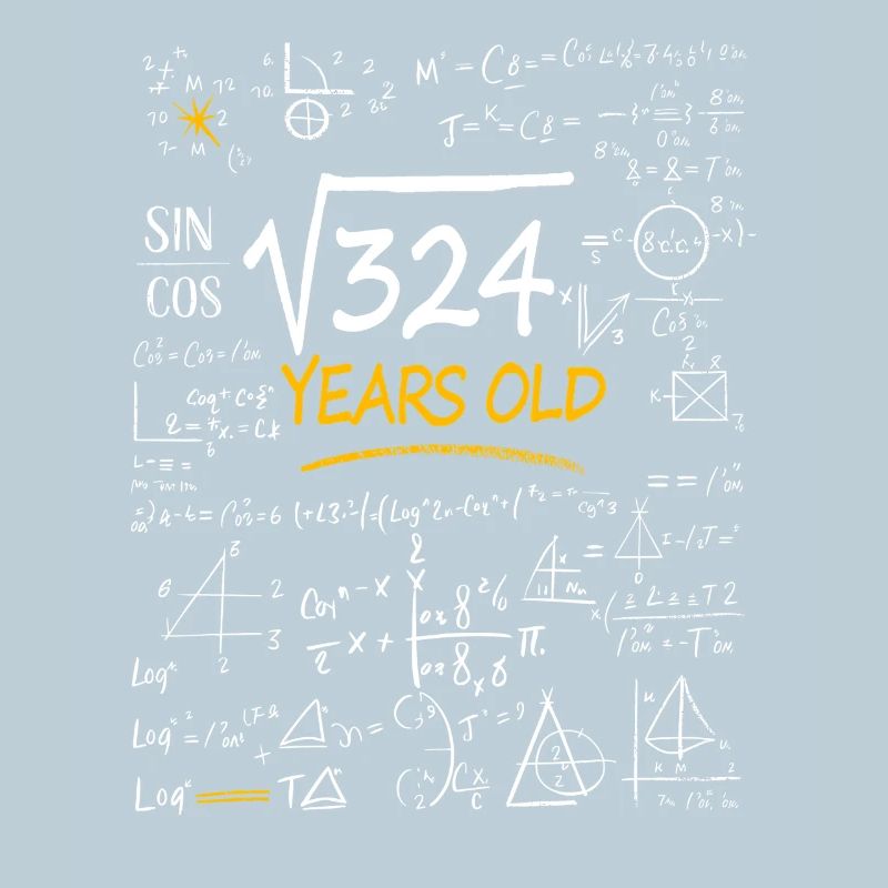 18 Years Birthday Math Formulas Funny