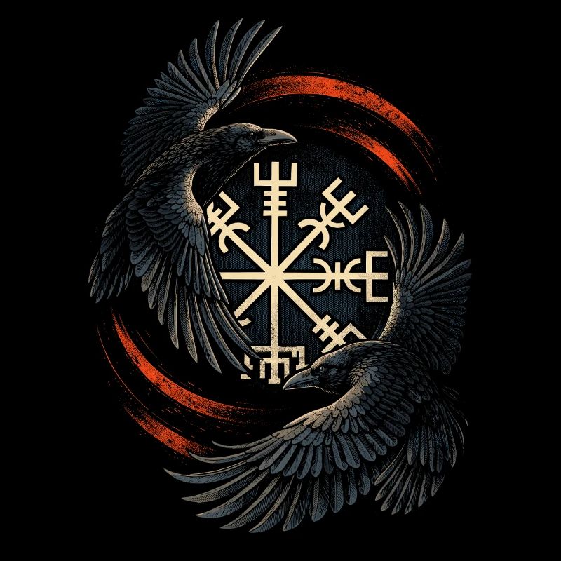 Scandinavian Viking Ravens