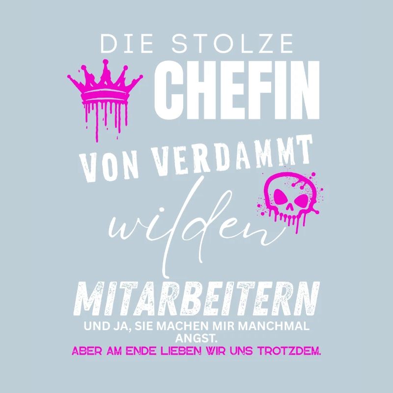 stolze Chefin von verdammt lieben Mitarbeitern