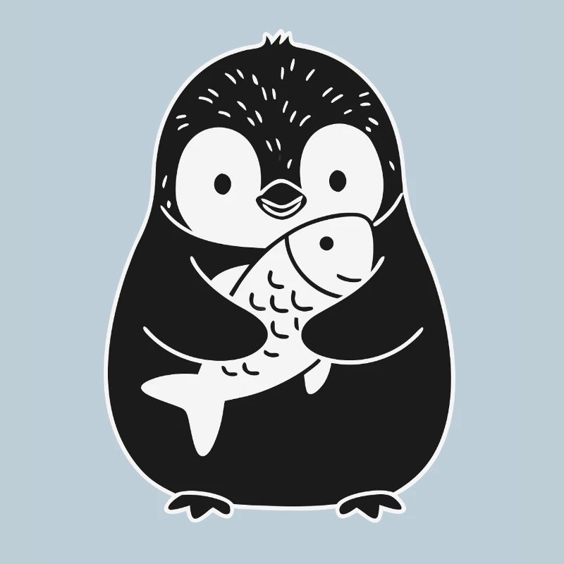 Poisson-pingouin, animal mignon