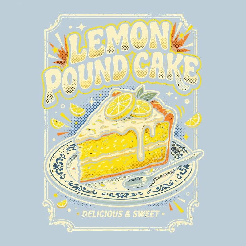 Illustration de gâteau au citron