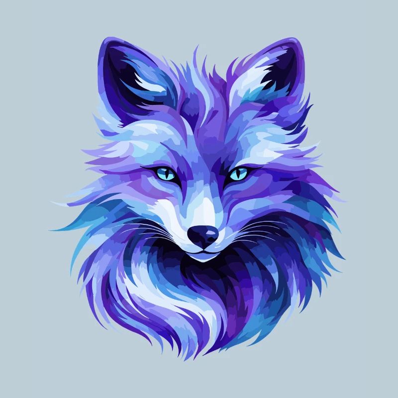 Colorful Fox Polygon Art – Modern Animal Design