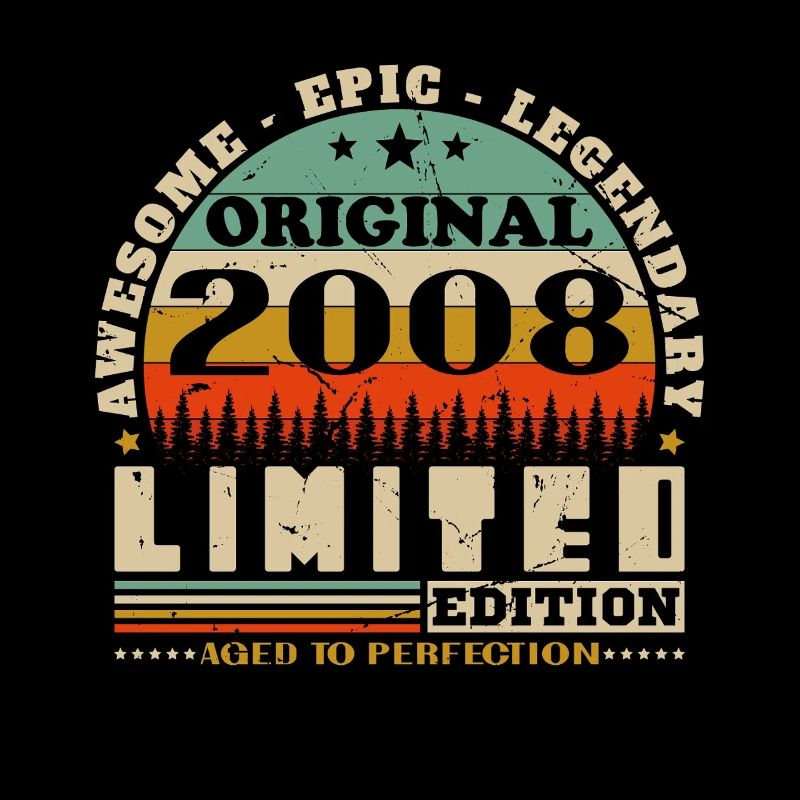 2008 Vintage Retro Birthday Gift