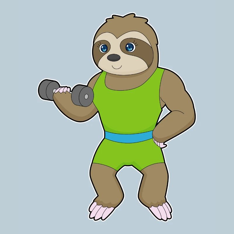 Sloth Bodybuilder Female