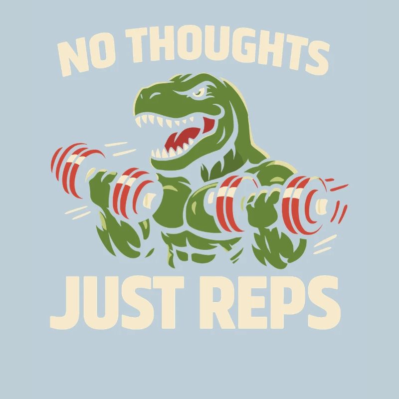 Emo Dinosaurier Lustiges Gym Sad Workout Lifting