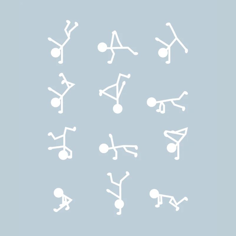 Breakdancer Stick Figure