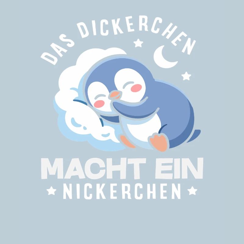 Das Dickerchen macht ein Nickerchen Pinguin