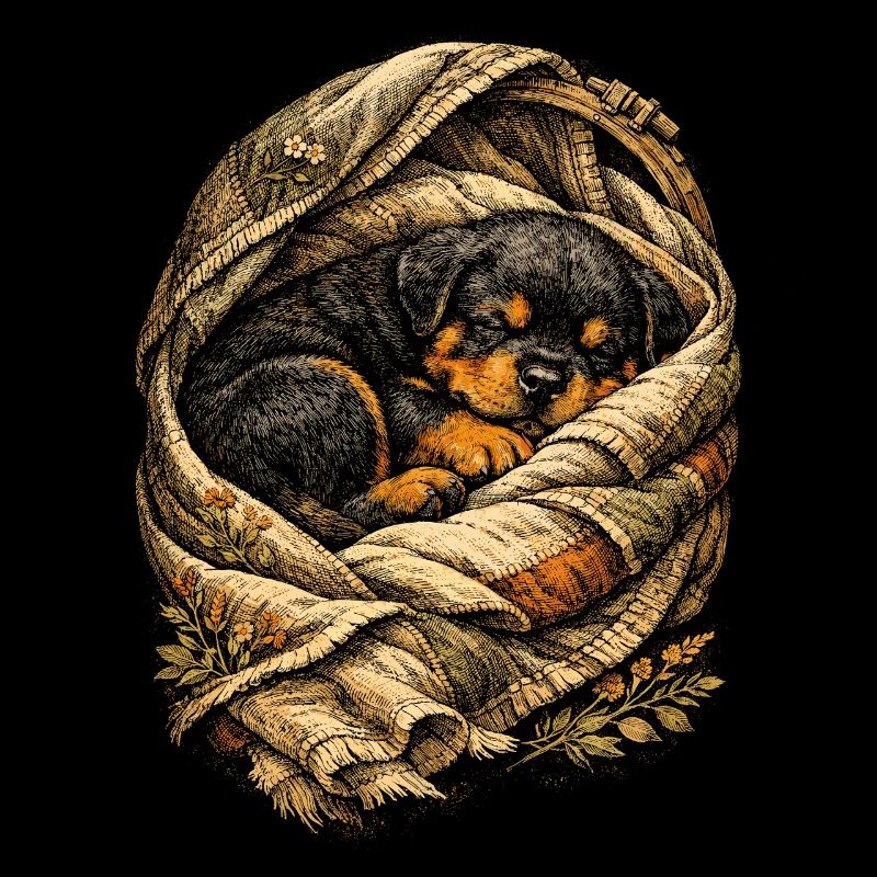 Rottweiler Welpe Hund