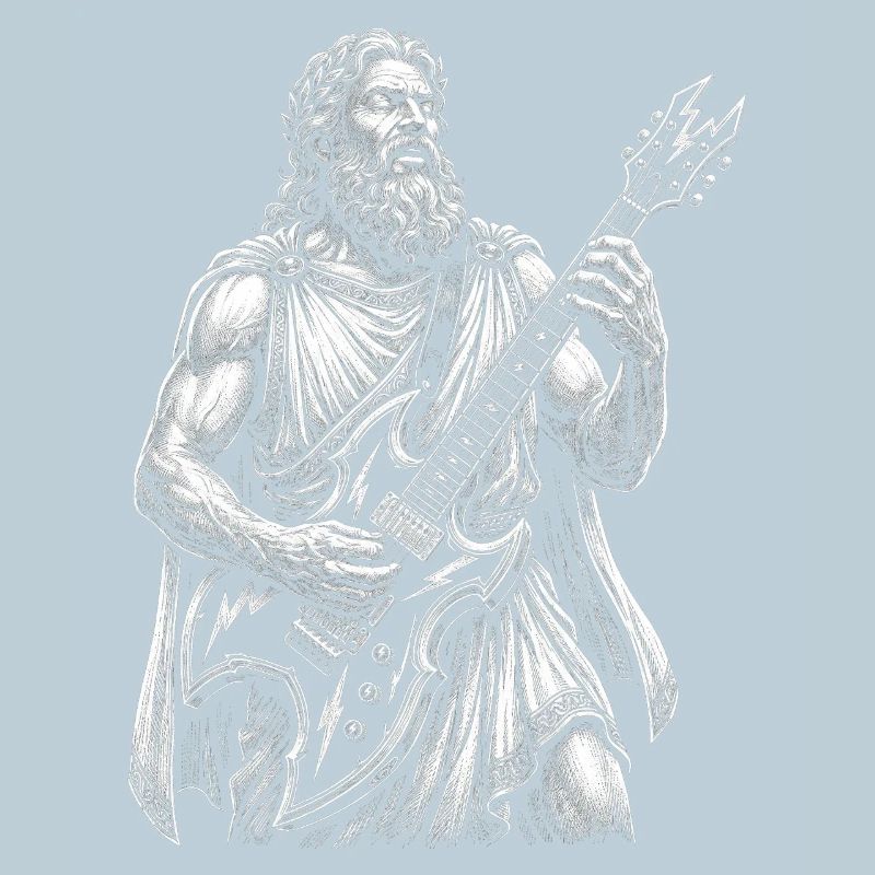Zeus plays guitar