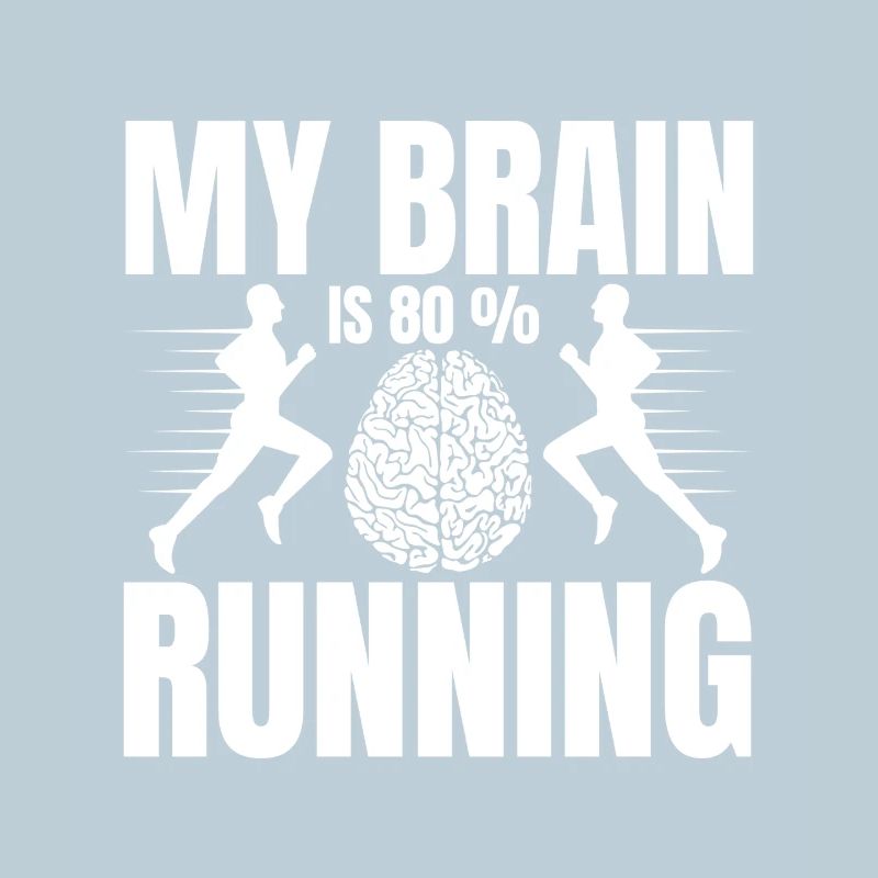 Marathon Runner My Brain Is 80 % Running Gift