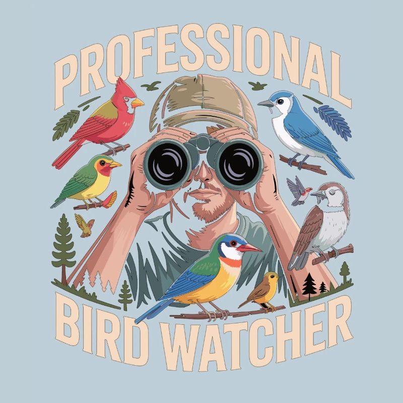 Professioneller Birdwatcher Vogelbeobachter