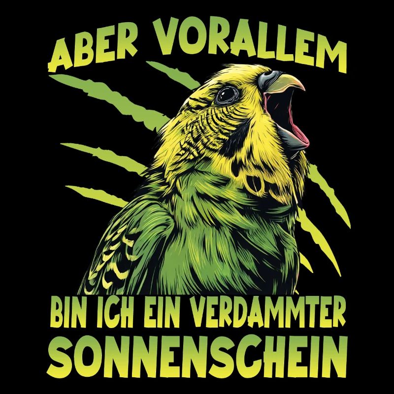 Wellensittich Budgie Grassittich Vogelhalter Humor