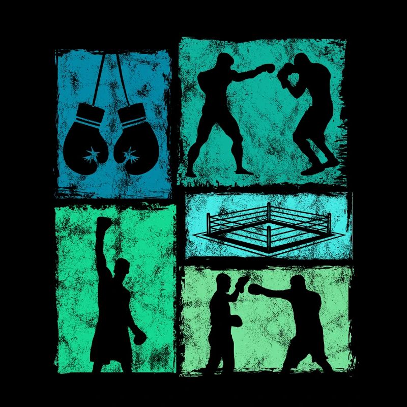Graphique vintage de boxe pour la boxe