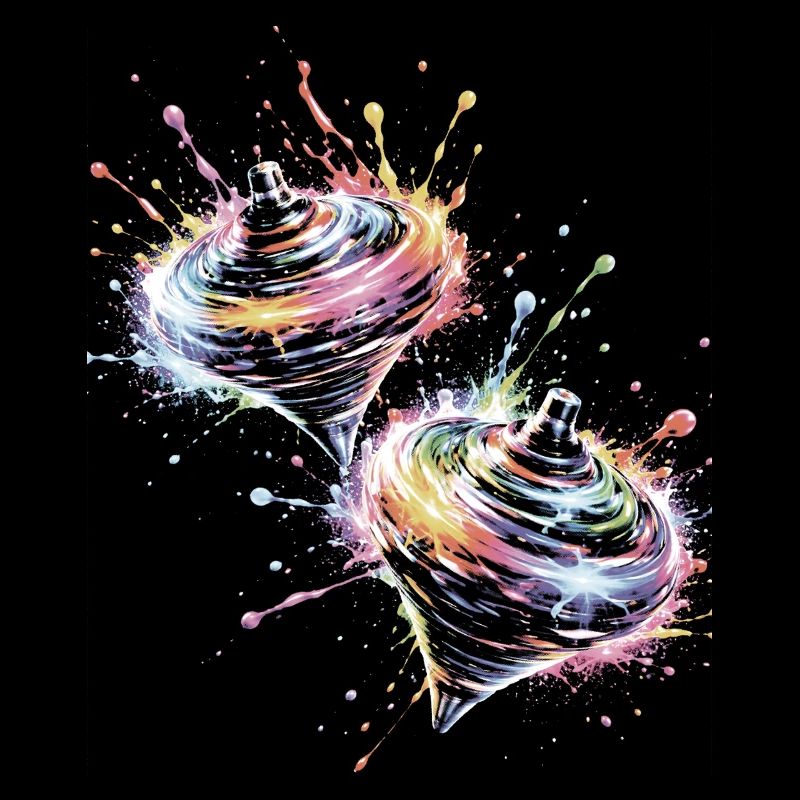 Mehrfarbige Drehkerle-Splash-Kunst