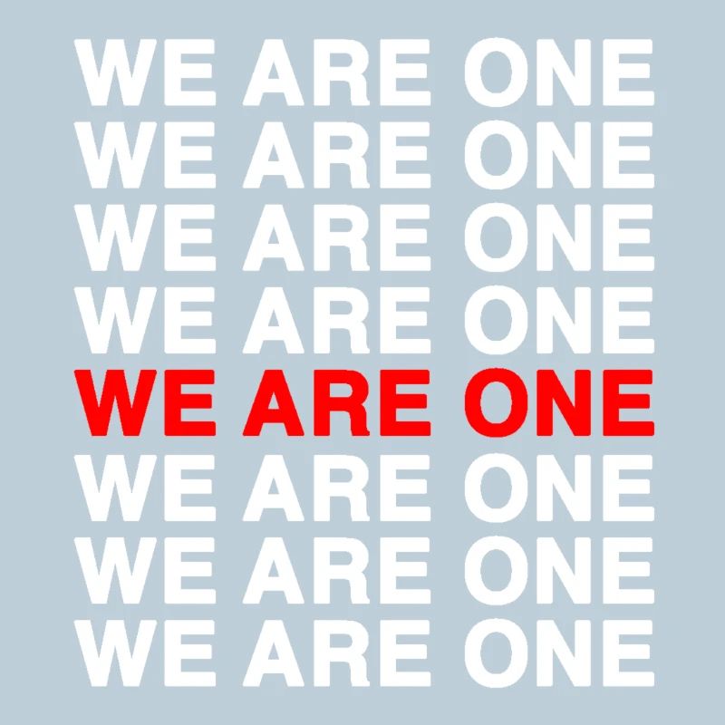 Wir sind eins – Bold Typo Muster